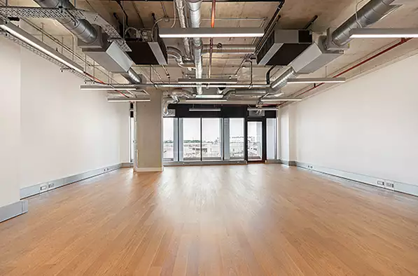 Office space to rent at Mirror Works, 12 Marshgate Lane, London, unit MI.311, 869 sq ft (80 sq m).